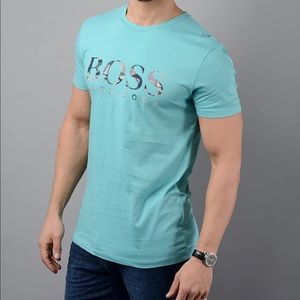 Hugo Boss men T-Shirt in turquoise